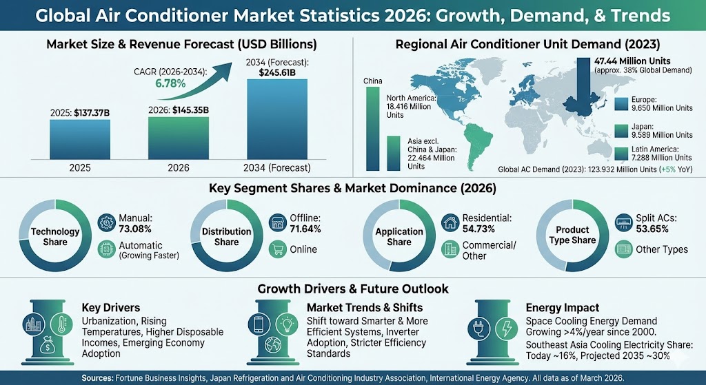air conditioner market statistics